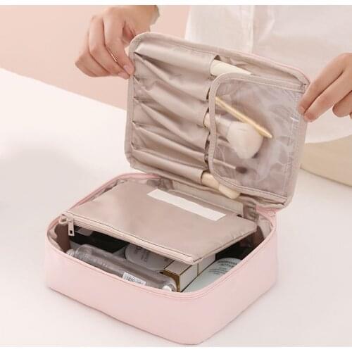 Multifunction Network Red Travel Cosmetic Bag For Women Makeup Bag Toiletries Organizer Waterproof Female Storage Makeup Case