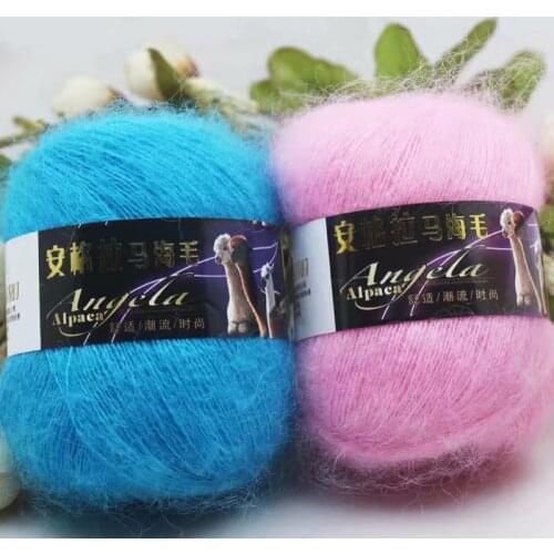 Drawing-down Mohair Hand Woven Medium and Thin Wool Double Knit Yarn Mohair Yarn cotton yarn