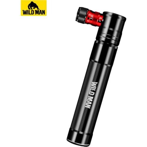 WILD MAN Aluminum Alloy Bicycle Pump Mtb Hand Air Pump Cycling Tire Inflator Schrader Presta Valve Mini Bike Pump Ball Pump