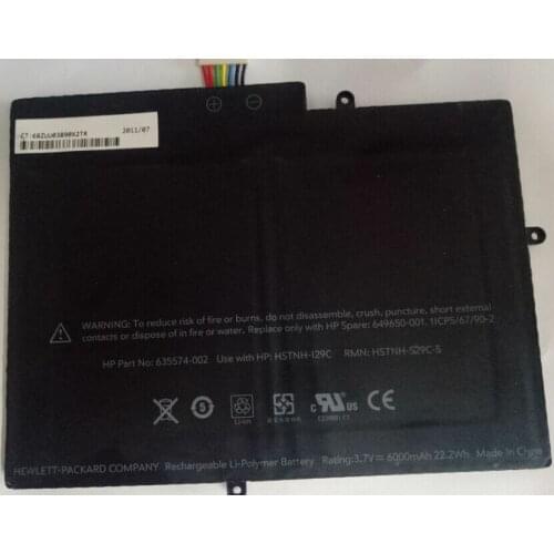 New Genuine laptop batteries for HSTNH-I29C,TouchPad 10,635574-001,HSTNH-F29C-S,HSTNH-S29C-S,649650-001,3.7V