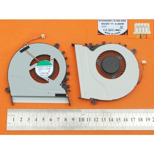 New Laptop Cooling Fan For ASUS S551L S551LB V551 V551L 4pin 5V 0.4A Original PN EF50060S1-C180-S9A CPU Cooler Radiator