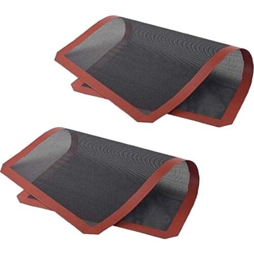 New 2 Pcs Silicone Baking Mat Sheet,Non-Stick Oven Liner Perforated Mesh Pad,Baked Bread Biscuits Mat,Double-Sided Available