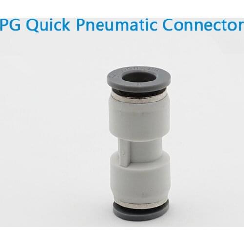 PG Quick Pneumatic Connector Quick Air Pipe Joint Pneumatic Connector Plastic Reducer Pneumatic Unequal Quick Air Fitting 1 Pcs