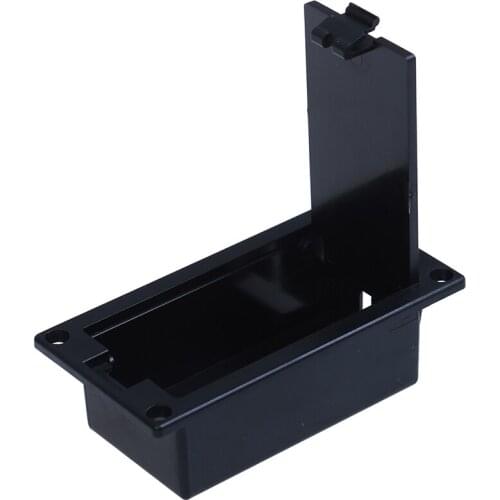Flat Mount 9V Battery Case Box Holder Black for Electric Guitar Bass Storage Cover hot sale