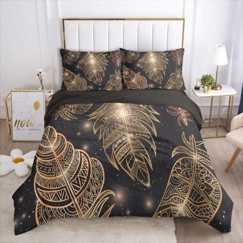 Customize 3D Bedding Sets Double Twin Size Duvet Cover Set Bohemia Blanket Case Pillowcases Bed Set Drop Ship