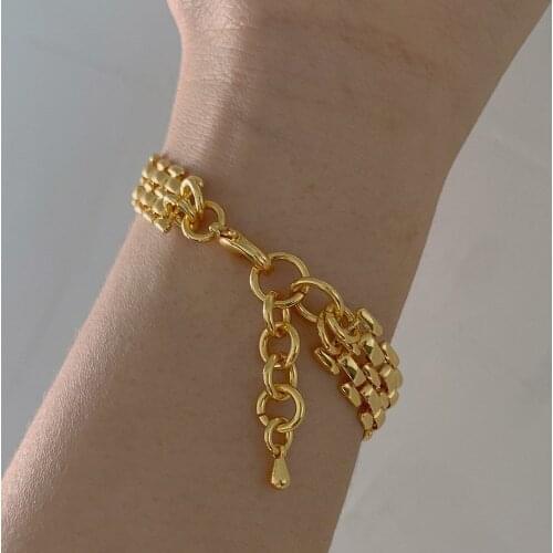 Supply Jewelry Beauty Blogger Accessories Pure Copper 18k Gold Bracelet