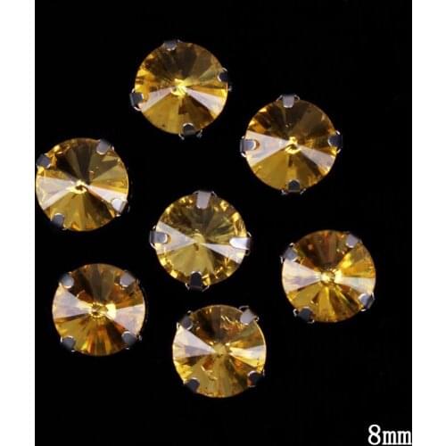 Prajna Diamante For Sewing Handwork Stickers Strass Rhinestones Sewn Rhinestone Round Claws Rhinestones Jaw Drill Applique DIY