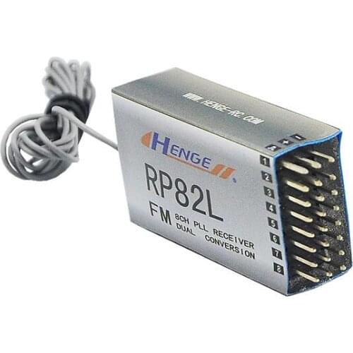 Henge RP82L Synthesized Dual-Conv 8Ch 72Mhz Receiver similar to Corona RP6D1/8d1 FM/PPM of Futaba JR Radio