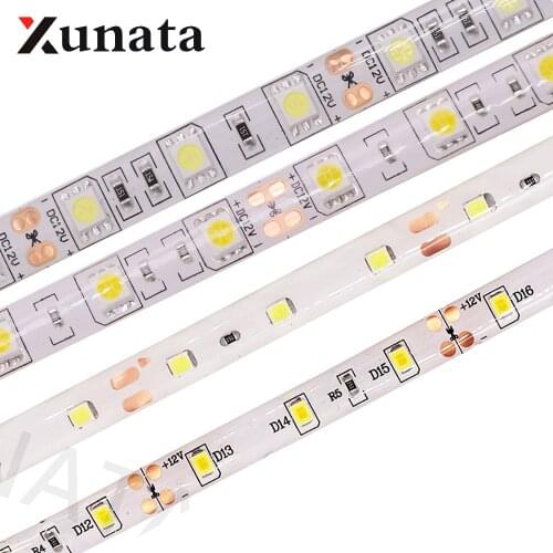 5050 RGB LED Strip 2835 RGB LED Light Strip DC 12V 60LEDs/m Waterproof LED Light Lamp For Indoor Decoration 5m