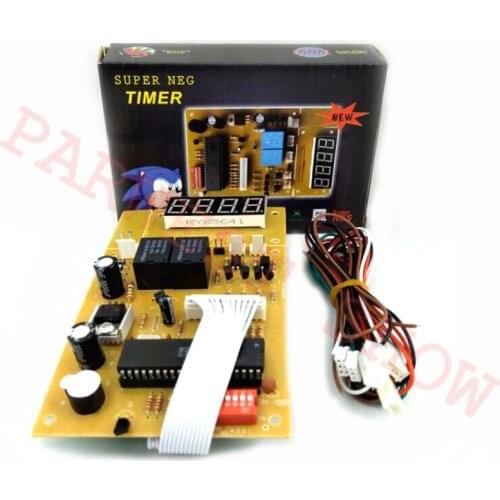 1PC/Lot 4 digits 12V Time Control Timer Board With Wire harness Power Supply for coin acceptor selector/washing machine