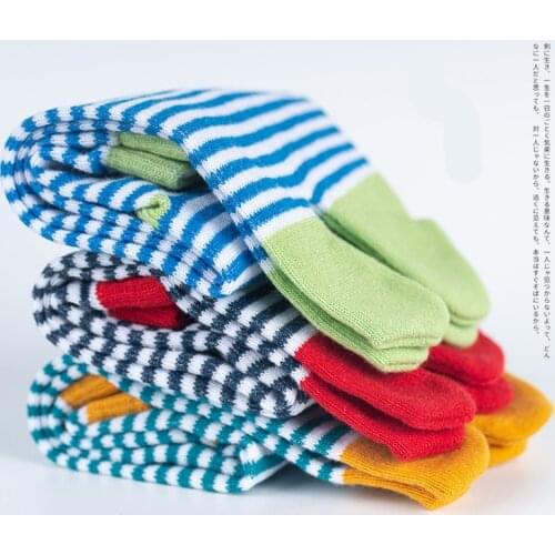 2021 New 3 Pairs/Lot Japanese Low Tabi Socks With Toes Men Women Supply Summer Cotton Clogs Separate Toes Socks 45 Plus Size