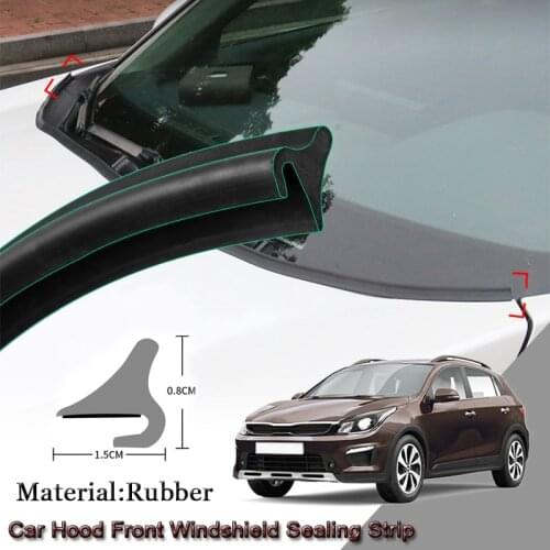 Car Seal Strip Windshied Spoiler Filler Protect Edge Weatherstrip Strips Sticker Auto Accessories For Kia Rio X-Line 2017-2020