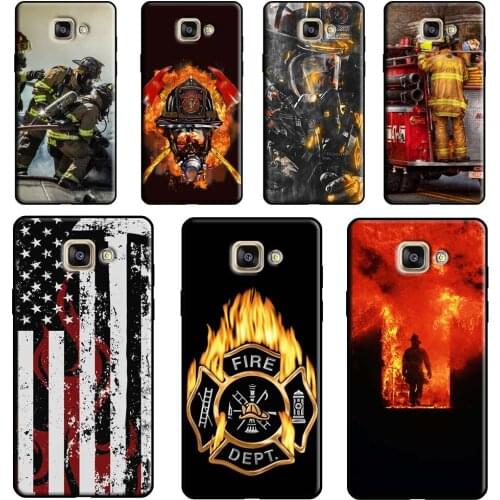 Firefighter Fire Fireman Case For Samsung A9 A8 A6 A7 J8 2018 A3 A5 J4 J6 Plus J1 J3 J5 J7 2017 2016 Phone Cover