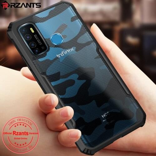 Rzants For Infinix Hot 9 Hot 9 Play Hot 8 8 Lite Hot 10 Case Hard Camouflage Shockproof Slim Crystal Clear Cover funda Casing