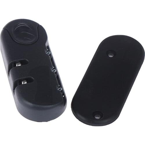 Black Secure 3 Digit Combination Padlock Accessories For Bags Lock Luggage Suitcase Travel Bag Code Lock Combination Lock