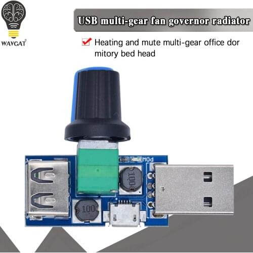 DC 4V-12V 5W XY-FS USB Fan Stepless Governor USB Fan Speed Controller Multi-Gear Auxiliary Cooling Tool