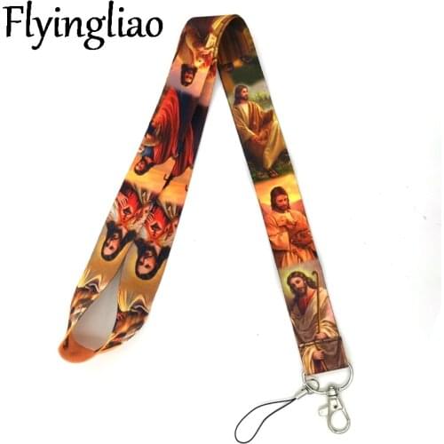 Jesus Classical Style Lanyard For keys The 90s Phone Working Badge Holder Neck Straps With Phone Hang Ropes webbings ribbons