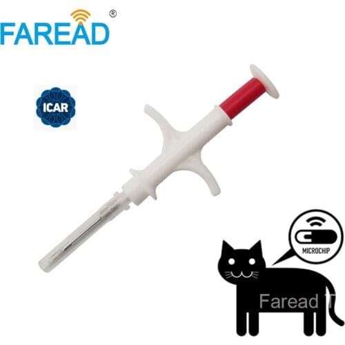 ISO FDX-B 1.4x8mm cat dog microchip animal syringe ID implant pet chip needle vet RFID injector PIT tag for aquaculture fish