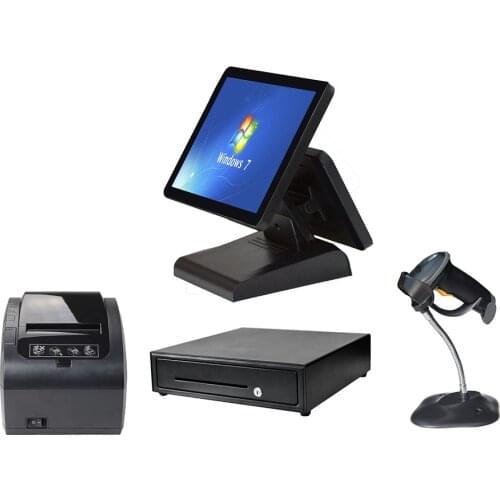 Factory price pos machine cash registers printer scanner point of sales system pos all in one