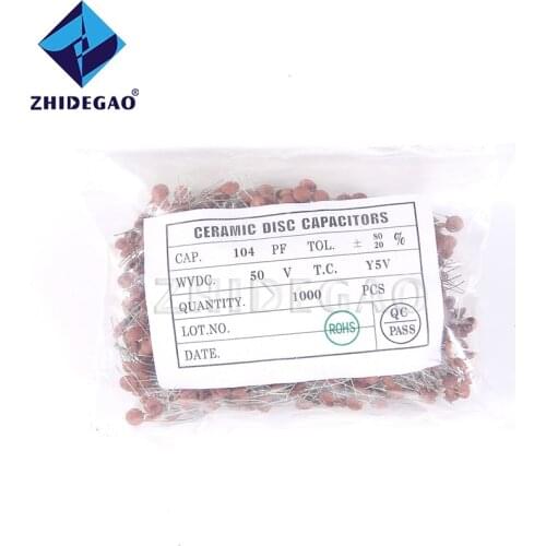 1000pcs/lot 50V 1pF-0.1uF Ceramic Capacitor Diy Electronic Components 0.1uF 4.7pF 10pF 33pF 47pF 100pF 220pF 330pF 10nF 100nF