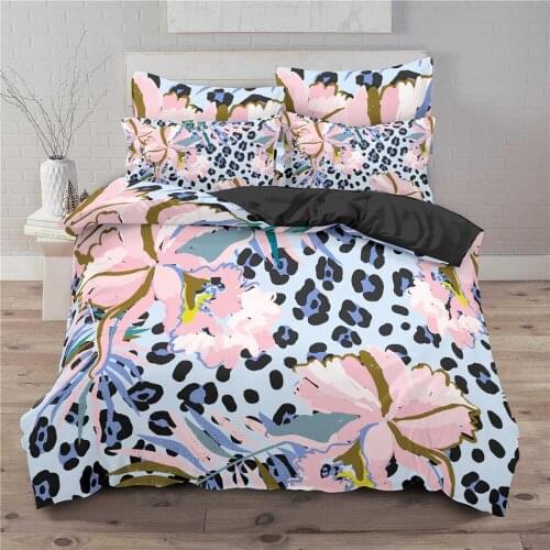 3D Floral Printed Duvet Cover Pillowcase 2/3 Pcs Bedding Set Single Twin Queen Double King Full Size Bedroom Soft Quilt Cover