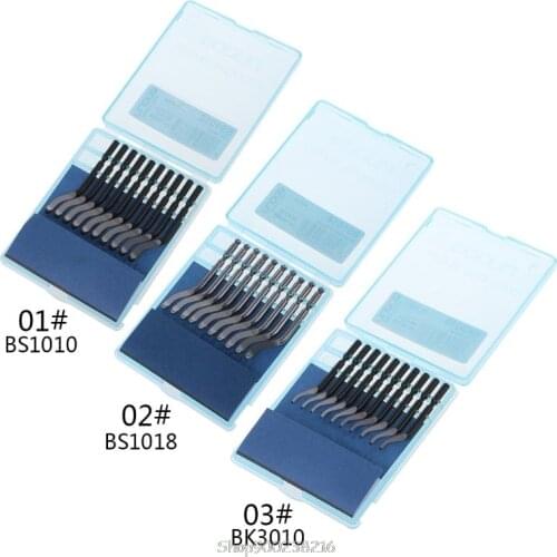 10 PCS Rapid Steel Rotary Blade BS1010 BS1018 BK3010 Plastic Copper Aluminum Corner Crack Deburring Trimming N19 20 Dropship