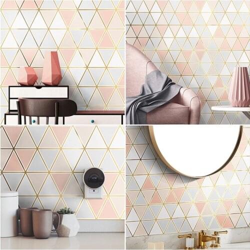 Oil Proof Kitchen Wall Stickers Waterproof Bathroom Decor Imitation Tile Stickers Self Adhesive Wallpaper Room Decor Wall Decals