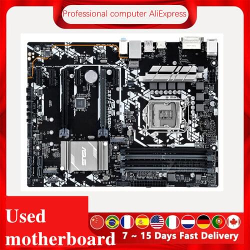 For Asus Z370-DRAGON Original Used Desktop Intel Z2370 Z370M DDR4 Motherboard LGA 1151 i7/i5/i3 USB3.0 SATA3