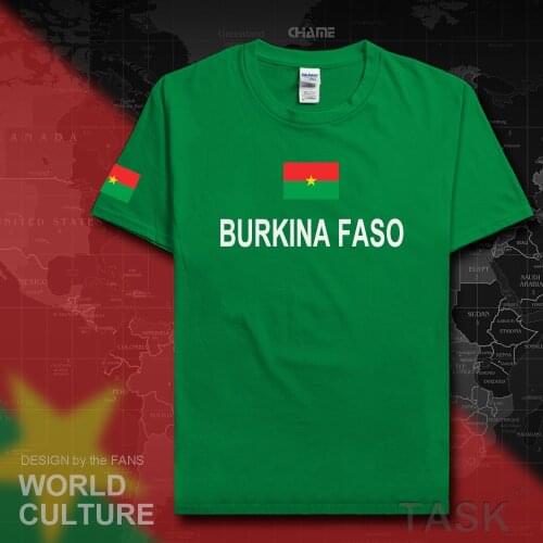 Burkina Faso mens t shirts fashion 2017 jersey nation team 100% cotton t-shirt clothing tees country sporting flag BFA Burkinabe