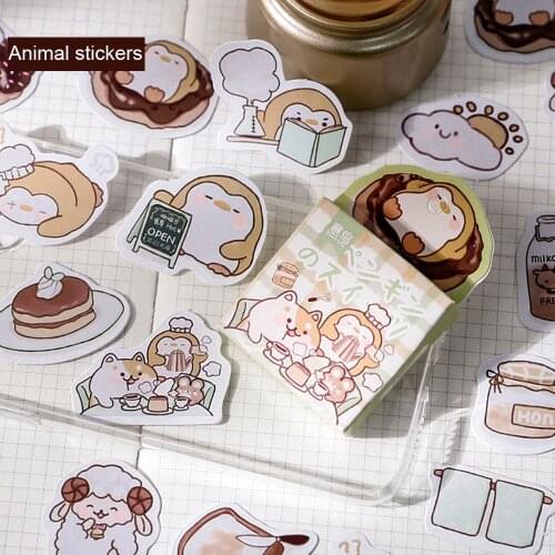 45 Sheets Cute House Stickers Creative Special-shaped Cartoon Stickers Scrapbooking Dairy Stickers Diy Hand Account Decoration