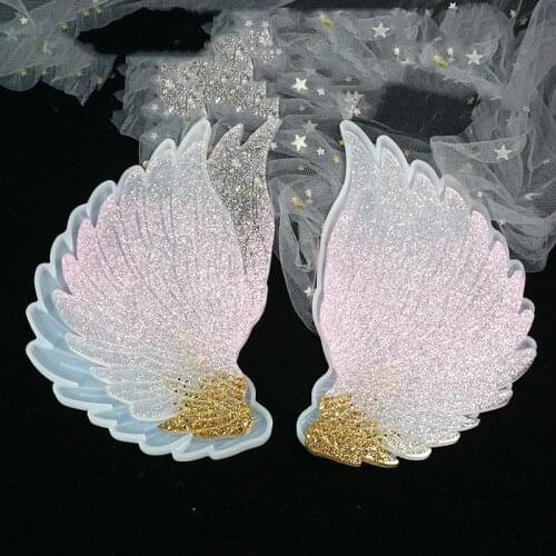 New Mirror Wing Cup Pad Table Silicone Mold Pendant Cup DIY Making Resin Mold