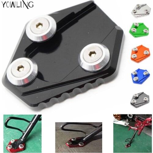 Brand new Motorcycle stand motorbike Kickstand Aluminum Side Stand Plate Enlarge caballete For honda Grom 125 MSX125 2014 2015