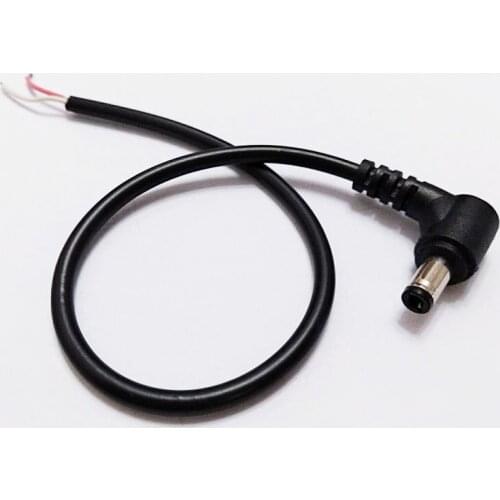 NCHTEK DC Power Plug Connector 90 degree 5.5x2.5mm Cord/Cable 30CM/Free shipping/50PCS