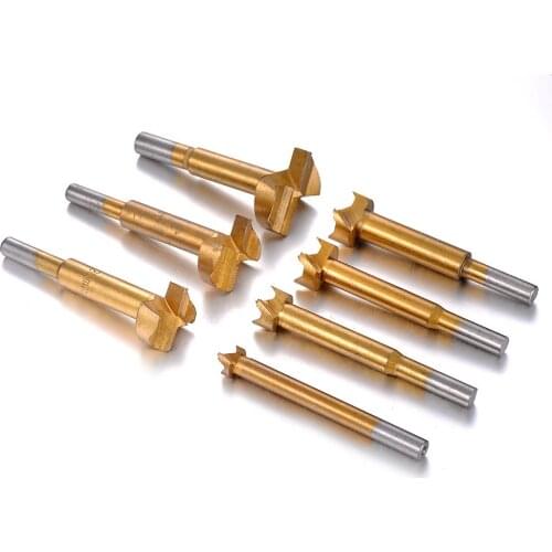 1 PCS 20/30/35mm Titanium-Coated Forstner Drill Bit Woodworking Self Centering Hole Saw Wood Cutter Tool