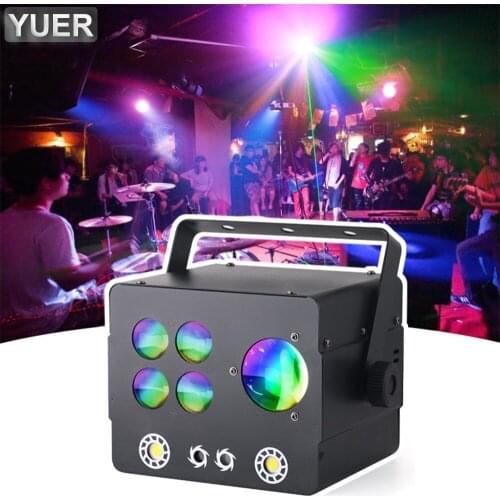 LED Disco Laser Light Multifunctional 4in1 Pattern Laser Light DJ Magic Ball Laser Party Holiday Christmas Stage Lighting Effect