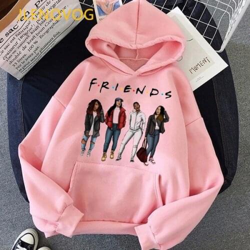 Sailor Moon friends hoodies women african American black girls sweatshirt femme melanin queen graphic sudadera mujer streetwear