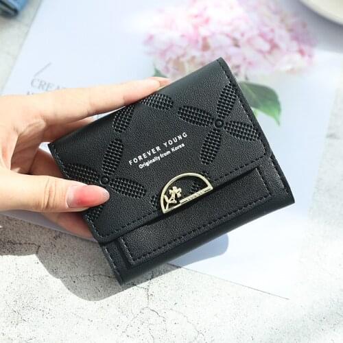 Womens Wallet Short Women Coin Purse Flower Wallets For Woman Card Holder Small Ladies Wallet Female Hasp Mini Clutch For Girl
