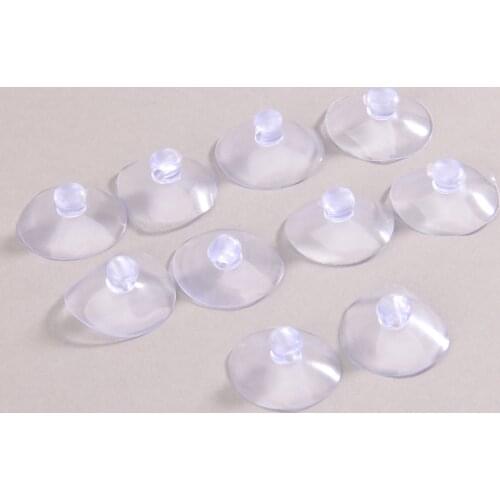 10Pcs 25mm Mushroom Sucker Pads Hook Hanger Clear Sucker Suction Cups For Window Kitchen Bathroom Doll Toy Fridge Car Glass