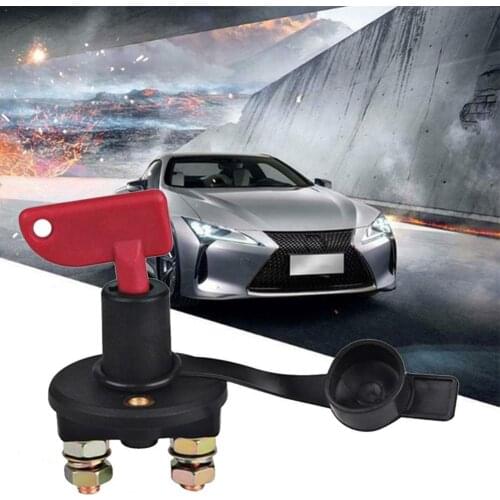 12V 24V Red Key Cut Off Battery Main Kill Switch Vehicle For Auto Car Isolator Switch Power Modified truck boat Car Disconn K7M7