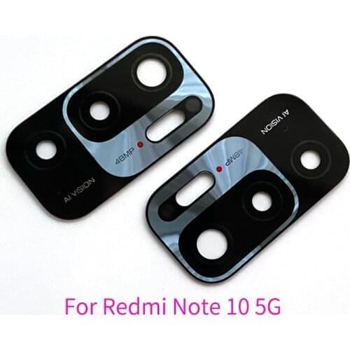 2PCS 5PCS For Xiaomi Redmi Note 10 5G Rear Back Camera Glass lens Cover with Adhesive Sticker
