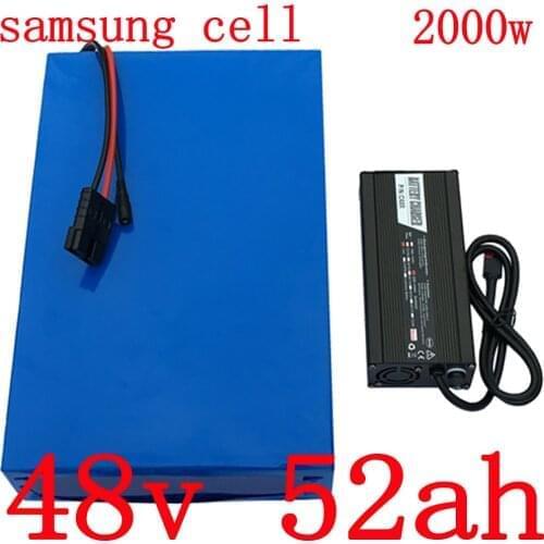 48V 50AH Lithium Battery 48V 1000W 2000W 3000W Electric Bike Battery 48V 30AH 35AH 40AH 45AH 50AH Ebike Battery Use samsung cell