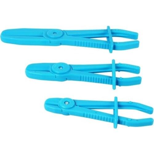 Brio 3pcs/set Flexible Fuel Water Line Hose Pinch Off Pliers Plastic Free Hands Clamp for Radiator Brake Pipe Car Repair Tools