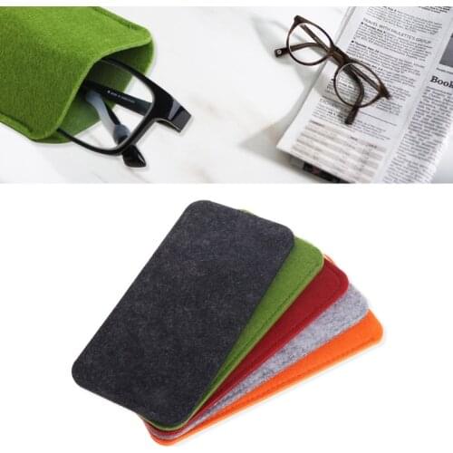 Felt Sunglasses Bags Cases Portable Soft Glasses Package Glasses Accessories 28GD
