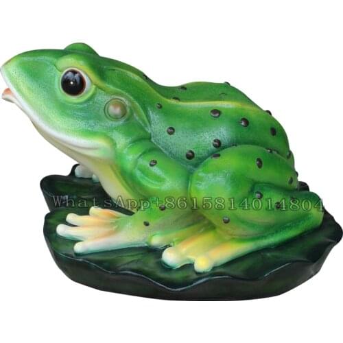 FRP simulation water spray frog decoration,zoo forest outdoor garden pool garden landscape park sculpture,Fountain sculpture