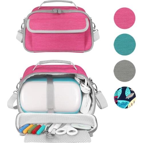 Travel Portable Handbags with Pockets Carrying Case Cover Storage Box Shulder Bag for Cricut Joy Machine Accessories