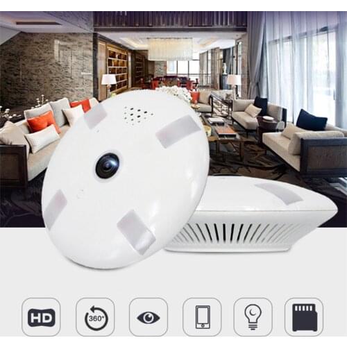 HD FishEye IP Camera WiFi 960P 360 Degree Mini WiFi Camera 2MP Network Home Security Camera Panoramic IR Surveillance Camera