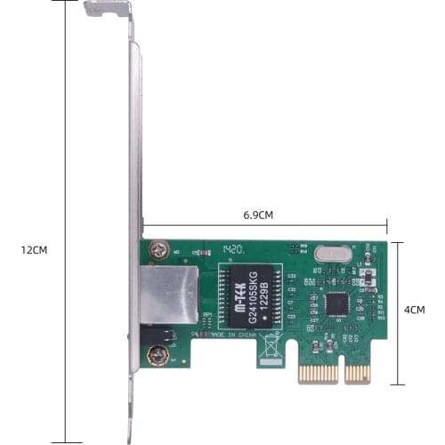 Drive-Free PCIE 1X Interface Expansion Card PCI-E Gigabit Wireless Wired Network Card