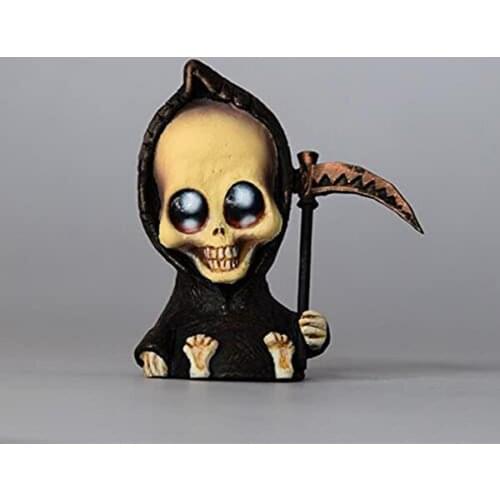 Baby Grim Reaper Ornament Gothic Death Statues Resin Art Craft Decoration Horror Halloween Desktop Statue Ornaments