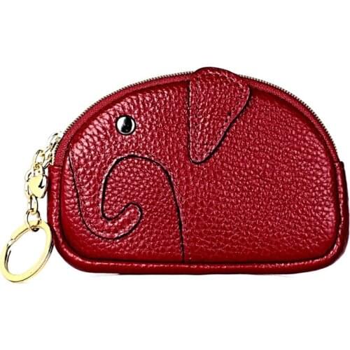 Pendant Fashion Mini Short Womens Wallet Genuine Leather Female Card Bag Soft Leather Small Women Coin Purse Zipper Wallet