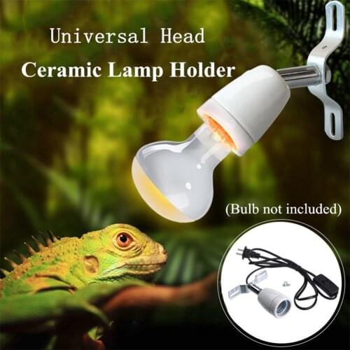 Load 400W Reptile Heating Lamp With Switch Socket for Tortoises British/American/Australian Regulation